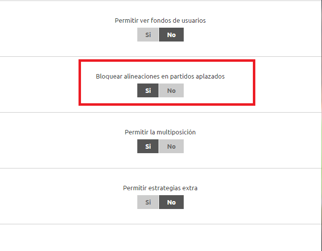 partidos aplazados