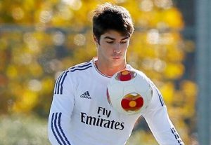 Gonzalo Melero en su etapa en la cantera del Real Madrid